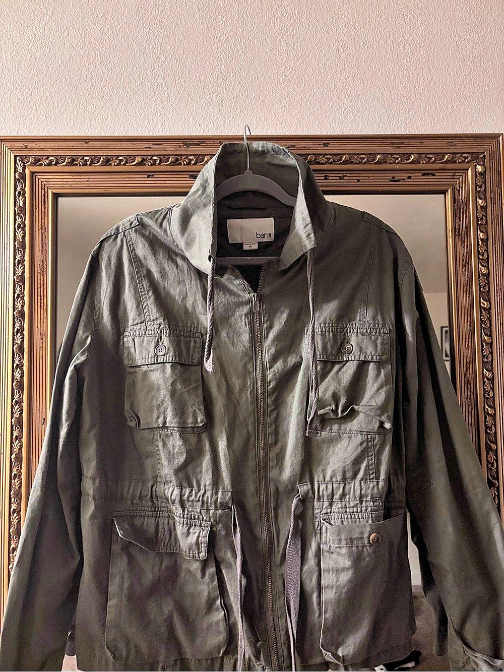 🎀bar III Utility Jacket in Green XL Like New🎀